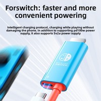 Cable Adaptador de Carga Rápida Tipo-C a HDTV 4K 60Hz PD 100W para Switch 1/2, Laptop, Teléfono Móvil, Consola de Juegos, Steam Deck, USB C Hub
