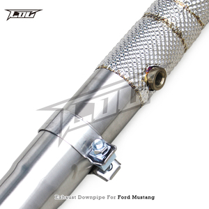 Bsk với chất xúc tác downpipe cho Ford <span class=keywords><strong>Mustang</strong></span> <span class=keywords><strong>V6</strong></span> 3.7L 2012 2013 động cơ tiêu đề ống thép không gỉ ống xả catted hệ thống - Product Image 4