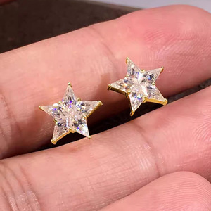 Orecchini a stella dolci e raffinati da donna, accessori per l'orecchio semplici da indossare tutti i giorni - Product Image 6