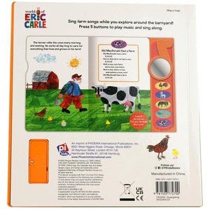 <span class=keywords><strong>Livre</strong></span> sonore pour enfants avec <span class=keywords><strong>miroir</strong></span> et 5 boutons pour émettre des sons d'animaux de la ferme - Product Image 6
