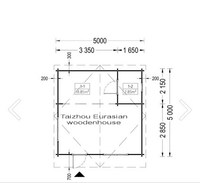 Cabane en bois de pin russe, petite maison préfabriquée, kits de construction en bois, abri imperméable pour salon, chambre, atelier ou villa