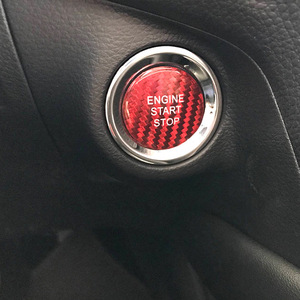 Cardimanson Carbon Fiber Engine Start Stop Button Cover For Honda Civic Accord Spirior UR V Avancier Keyless Start - Product Image 3