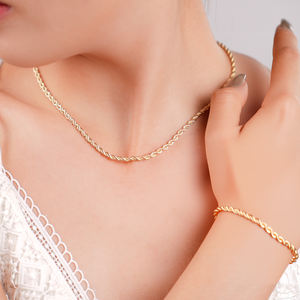 أفضل اختيار للموضات العصرية الرائعة الفاخرة مجوهرات نسائية 18 قيراط الذهب قلادة مصمم للارتداء اليومي - Product Image 2