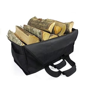 Échantillon Gratuit - Promotion Exceptionnelle : Sac de Transport pour Bûches de Bois de Chauffage - Noir - Sac de Transport Robuste et Durable pour Bois - Conception Autoportante avec - Product Image 3