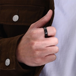 Popular Personalized Jewelry Fine Stainless Steel Rotatable <b>Rings</b> <b>for</b> <b>Men</b> - Product Image 4