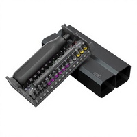 Set Obeng Multi Bit 40 in 1 dengan Mata Obeng Torx, Gagang Plastik Finishing Matte untuk Perbaikan Rumah dan Peralatan DIY