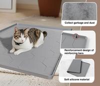 Napperon antidérapant résistant aux éclaboussures et aux rayures et à l'usure Tapis de machine à café facile à nettoyer pour la cuisine pour la litière pour chat