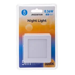 Luce notturna a LED regolabile con sensore e 2 livelli di intensità - ideale per camere da letto, corridoi e uso in ambienti oscuri. - Product Image 3