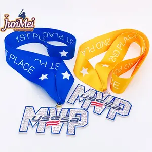 Hoge Kwaliteit Custom Lint Marathon Medaille Metalen 2D Sport Running Kampioenschap Usssa Mvp Medaille Hanger Hanger