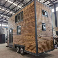 Tiny House sur roues prête à être expédiée, maison préfabriquée fabriquée en Chine