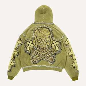 Sudadera con Capucha Deportiva de Invierno para Hombre, Personalizada, de Gran Tamaño, de Algodón de Punto Transpirable con Fusión sin Costuras - Product Image 3
