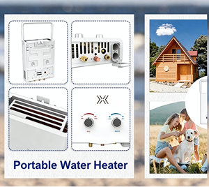 Chauffe-eau portable Caleón pour camping-car, extérieur, type échappement naturel, échangeur de chaleur en cuivre domestique 5L - Product Image 5