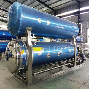 Hai Lớp Nước Ngâm Nước Hàng Loạt Loại Chân Không Đóng Gói Thịt Bò Thịt Vặn lại Nồi Hấp Khử Trùng Máy Thực Phẩm Tiệt Trùng - Product Image 2