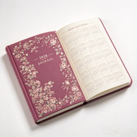 Agenda annuel A5 à couverture rigide 2028, design personnalisé à imprimé floral, papeterie cadeau