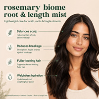 Semprotan Pertumbuhan Rambut Fuller dengan Logo Kustom, Fermentasi Mikrobioma Rosemary untuk Rambut Lemah dan Tipis, Perawatan Akar Rambut Harian