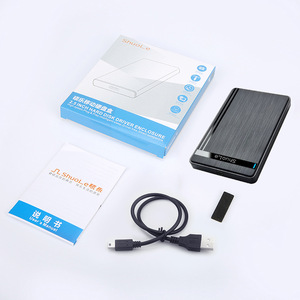 ShuoLe 2.5 Inch <b>External</b> <b>Hard</b> <b>Drive</b> Enclosure USB 2.0 SATA Aluminum Case For Laptop Desktop HDD <b>SSD</b> - Product Image 4