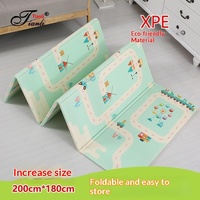Tapis d'éveil pliable pour bébé, tapis d'éveil épaissi, inodore, lavable, en mousse pour la maison avec logo herbe, vente en gros