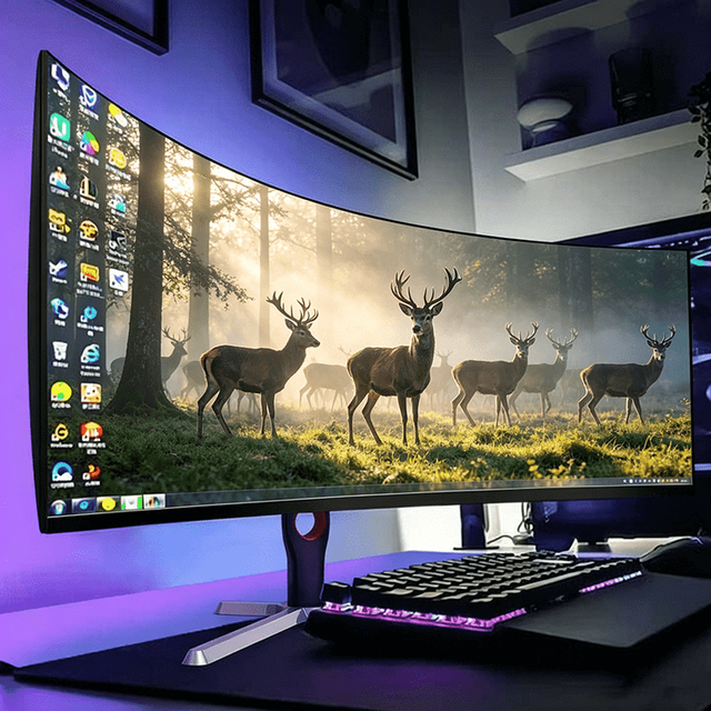 Wholesale Ultra Wide Screen 19/34/49inch Curved 5K Esport Display 1K/2K/4K/5K High Resolution 1MS Ergonomic Base Gaming Monitor