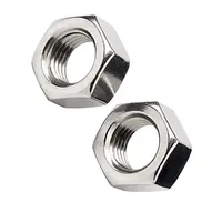 DIN 934 Hex Nut pengencang galvanis Finish seng/hitam/kuning berlapis metrik kasar/halus ulir heksagonal mur tebal Hex