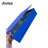 Caja de Almacenamiento de Archivos A4 FC con Logotipo Personalizado, Organizador de Documentos de Oficina, Caja de Archivo de Datos Impermeable de PP Grueso