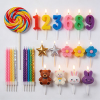 Fabricant de bougies d'anniversaire LITBRIGHT Décoration de fête d'anniversaire personnalisée Bougies d'anniversaire en forme de chiffres dorés pour gâteau