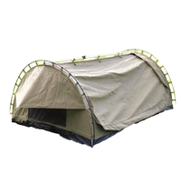 Tenda Camping Swag 4x4 Anti Air Oxford Lapis Tunggal Empat Musim Tahan Angin Rangka Aluminium 2 Orang Bentuk Oval 12kg