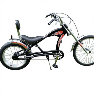 <span class=keywords><strong>จักรยาน</strong></span>ทรงชอปเปอร์โครงเหล็กขนาด 24 นิ้ว สไตล์เรโทรโลว์ไรเดอร์ ดีไซน์ลายเปลวไฟ พร้อมดิสก์เบรกและเกียร์เดี่ยว สำหรับการขับขี่แบบสบายๆ - Product Image 1