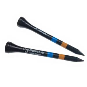 Tee-shirt de golf noir <span class=keywords><strong>en</strong></span> <span class=keywords><strong>bois</strong></span>/bambou de 42/54/70/83mm avec logo personnalisé imprimé Tee de golf incassable coloré Accessoires de golf Équipement - Product Image 1