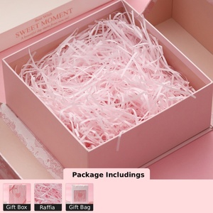 Pink Paper <b>Gift</b> Packaging <b>Box</b> Rigid Cardboard Double Door Open Valentine's Day Perfume Lipstick Cosmetic <b>Gift</b> Packaging <b>Box</b> - Product Image 6