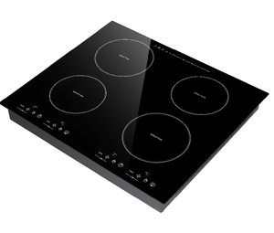 Table de cuisson à <span class=keywords><strong>induction</strong></span> électrique, cuisinière à <span class=keywords><strong>induction</strong></span> intégrée, 4 brûleurs, verre noir avec commande tactile, cuisinière à <span class=keywords><strong>induction</strong></span> commerciale - Product Image 1