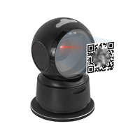 Plataforma de Escaneo Inalámbrica de Escritorio MASUNG, Escáner de Códigos QR 1D/2D de Alta Velocidad con Cabezal Giratorio y Dongle USB para Tiendas y Bibliotecas