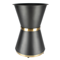 Pied de table de luxe nordique rond robuste pour restaurant, café, bistrot, base de table basse moderne en acier inoxydable doré