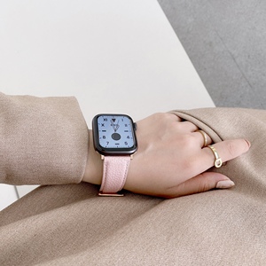 Litchi Grain bracelet en cuir véritable pour Apple Watch 38mm 40mm 42mm 44mm <span class=keywords><strong>iWatch</strong></span> <span class=keywords><strong>1</strong></span> 2 3 4 5 6 - Product Image 2