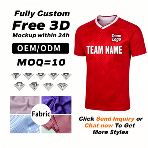 Maillot de football personnalisé OEM, T-shirts de football d'équipe, prix usine en gros - Product Image 1
