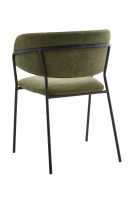 Chaise de salle à manger en métal durable et stable avec coussin et accoudoirs moelleux pour hôtel, restaurant, café, bar - Vente en gros à prix réduit