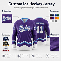 Camisetas de Hockey sobre Hielo Personalizadas para Equipos de Club, para Adultos y Jóvenes, Entrenamiento y Partidos, Venta al por Mayor y Pedidos de Equipos