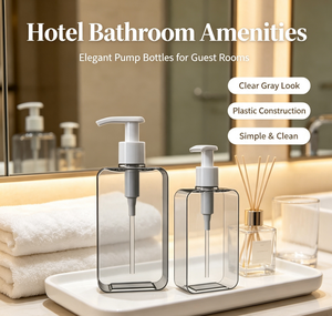 200ml PETG Plastic Lotion Bottle Thick Wall Oblate Shampoo <strong>Container</strong> With Lotion Pump Dispenser Wholesale Factory Direct Supply - Product Image 6