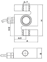 Santwell S Type Load Cell 0.5t-3t Sensor Gaya Tarik Tekan Baja Paduan IP68 Strain Gauge Transduser Timbangan Crane