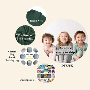 Maßgefertigtes Bambus-Kinderpyjama-Set Langarm Frühling Herbst Jungen Mädchen Schlafanzug RTS Bambus-Kleidung Kinder-Pyjama-Set Großhandel - Product Image 5