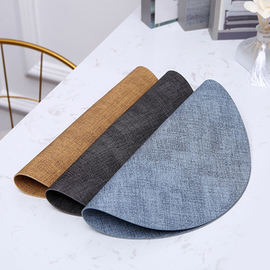 Set de table en cuir à motifs de style japonais, double face, antidérapant, isolant thermique, écologique, couleur personnalisable - Product Image 2