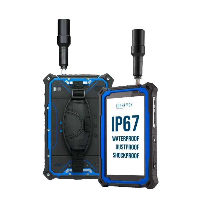 HUGEROCK G71M IP 66 와이파이 안드로이드 2200 nit 10000mAh Rtk 외부 라디오 안테나 gps 10 인치 견고한 태블릿 컴퓨터 PC