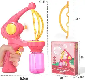 Machine à bulles pour enfants entièrement automatique Pistolet à bulles coloré Machine à bulles de savon