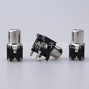 Connecteur RCA Phono 6 mm à montage sur panneau, 2 broches, prise audio-vidéo, modèle OF - Product Image 2