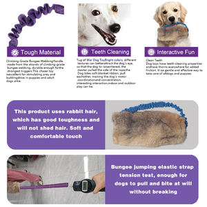 Giocattoli da Masticare in Pelliccia di Coniglio per Cani, Gioco Interattivo in Peluche Resistente per Cani Masticatori Aggressivi - Product Image 6