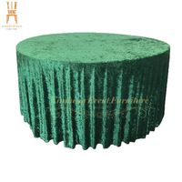 Vente chaude Velours Tissu Nappe pour Table pour Salle À Manger De Mariage Événement Banquet
