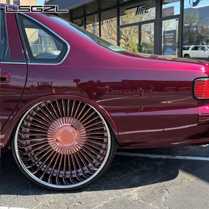 Cerchi Forgiati Personalizzati LSGZL 2/3 Pezzi 20 22 24 Pollici Oro Rosa 5x127 5x120 5x114.3 per <span class=keywords><strong>Auto</strong></span> Classiche Chevy Caprice/Impala - Product Image 2