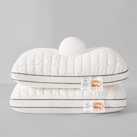 Oreiller de sommeil minimaliste en fibre de velours, qualité export, ultra-doux et moelleux comme un nuage, avec soutien cervical, lavable en machine, anti-déchirure des fibres.