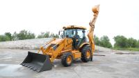 Goodway Zebra 4x4 Wheel Backhoe Loader Euro 5 Sesuai Standar EPA Mesin YUNNEI/CUMMINS 57kW Kapasitas Bucket 0.7m Pompa Operasi Tinggi