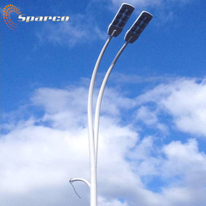 Sparco Coniques poteau léger de route en acier inoxydable double bras poteaux en métal pour éclairage - Product Image 6