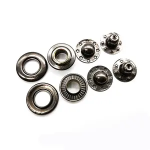 Manufacturers 17mm Copper Hole Snap Metal Fisheye Button Down Clothing Accessories Four Parts Snap Fastener